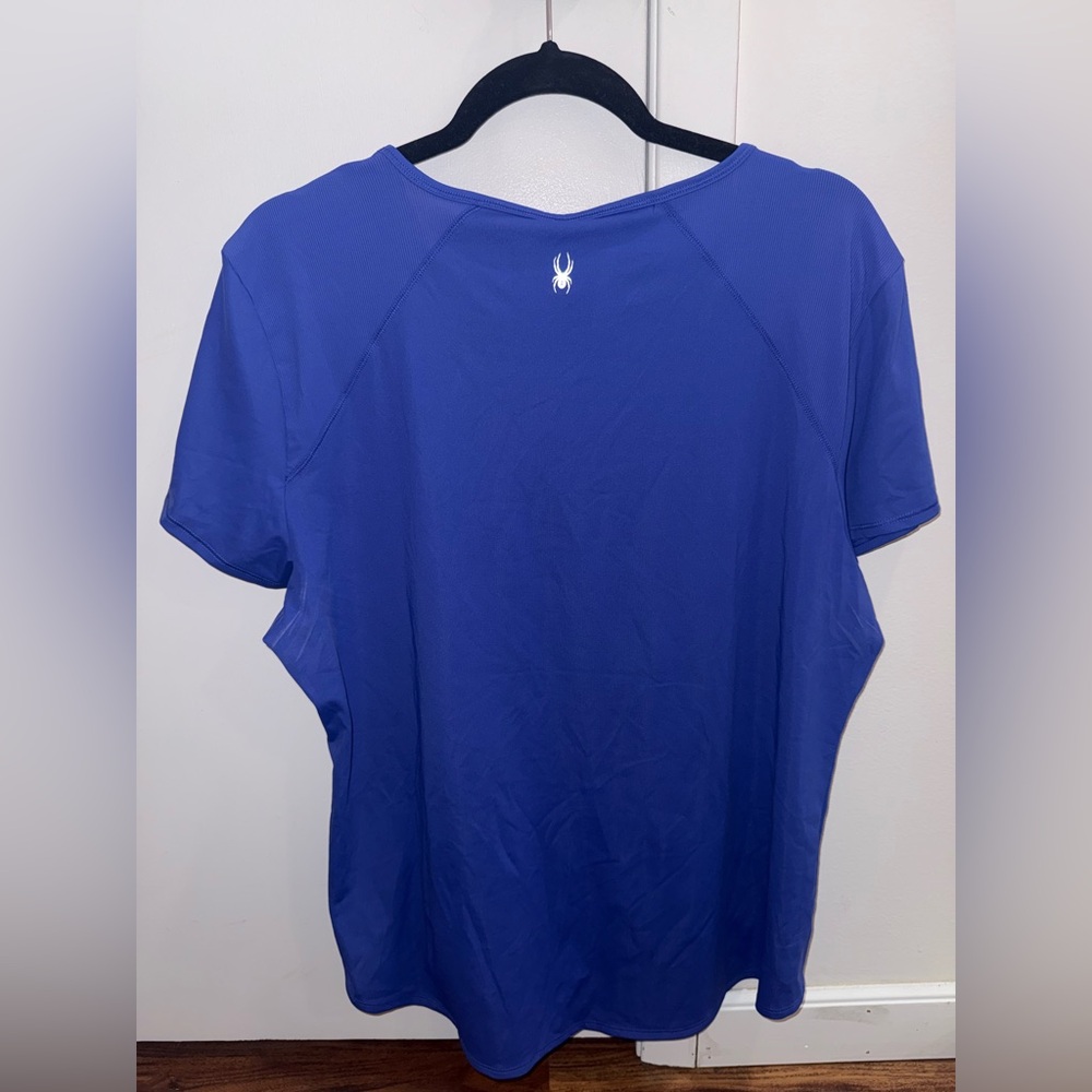 Spyder Royal Blue Women's Short Sleeve Top - Picture 3 of 9